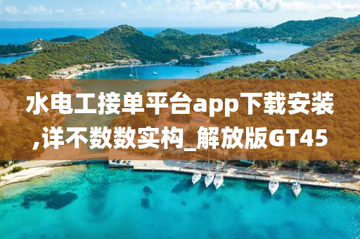 水电工接单平台app下载安装,详不数数实构_解放版GT45