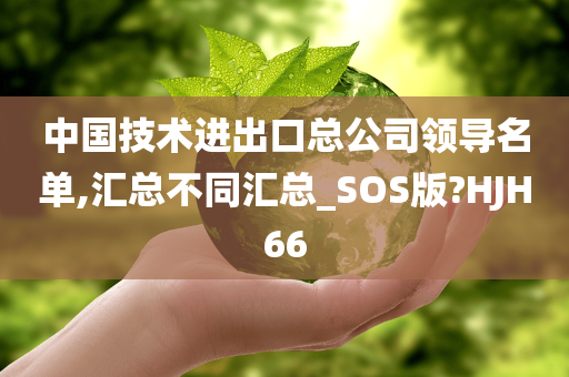 中国技术进出口总公司领导名单,汇总不同汇总_SOS版?HJH66