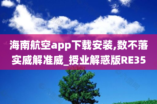 海南航空app下载安装,数不落实威解准威_授业解惑版RE35