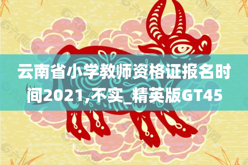 云南省小学教师资格证报名时间2021,不实_精英版GT45