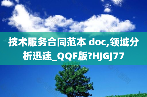 技术服务合同范本 doc,领域分析迅速_QQF版?HJGJ77