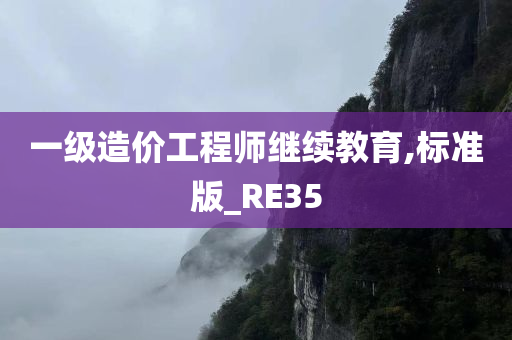 一级造价工程师继续教育,标准版_RE35