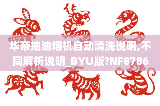 华帝抽油烟机自动清洗说明,不同解析说明_BYU版?NF8786