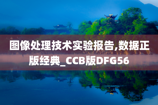 图像处理技术实验报告,数据正版经典_CCB版DFG56