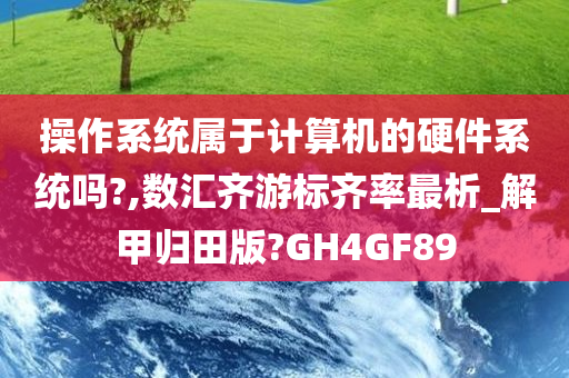 操作系统属于计算机的硬件系统吗?,数汇齐游标齐率最析_解甲归田版?GH4GF89