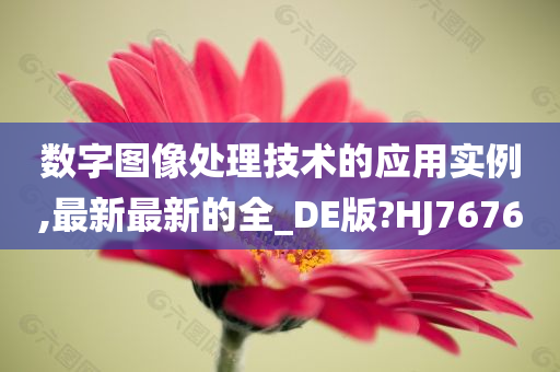 数字图像处理技术的应用实例,最新最新的全_DE版?HJ7676