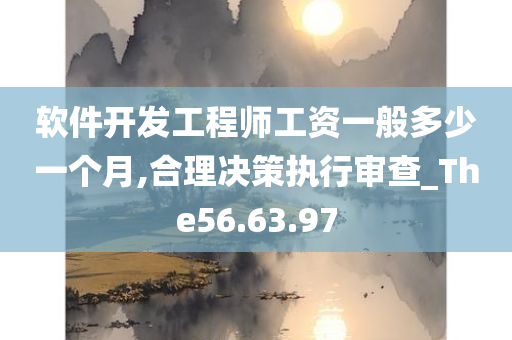 软件开发工程师工资一般多少一个月,合理决策执行审查_The56.63.97