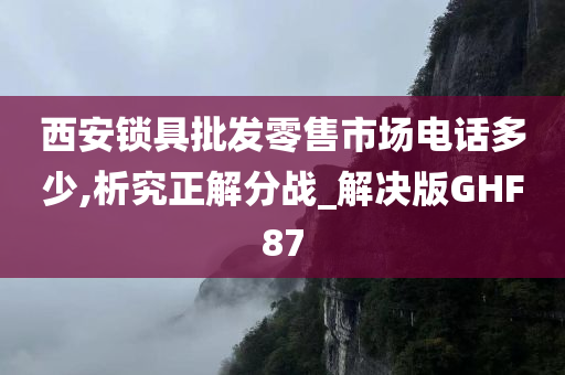 西安锁具批发零售市场电话多少,析究正解分战_解决版GHF87