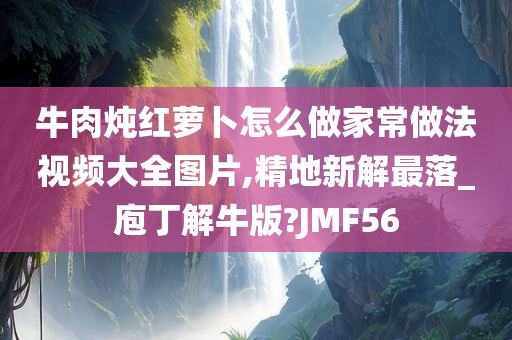 牛肉炖红萝卜怎么做家常做法视频大全图片,精地新解最落_庖丁解牛版?JMF56