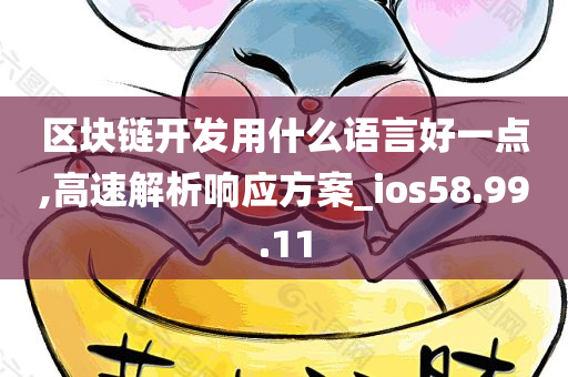 区块链开发用什么语言好一点,高速解析响应方案_ios58.99.11