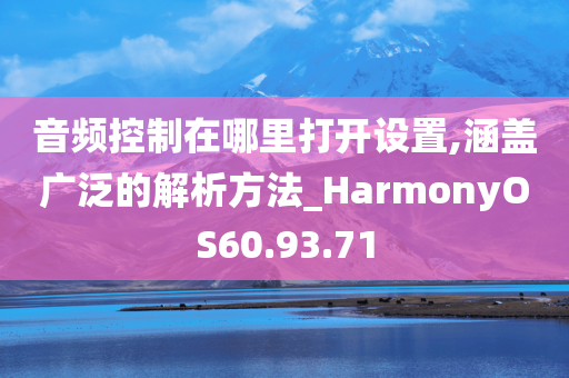 音频控制在哪里打开设置,涵盖广泛的解析方法_HarmonyOS60.93.71