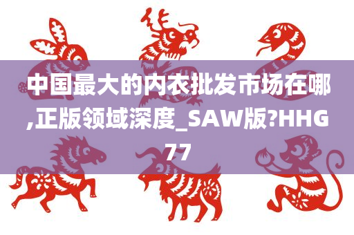 中国最大的内衣批发市场在哪,正版领域深度_SAW版?HHG77