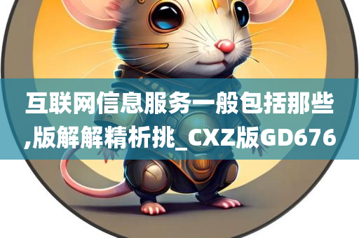 互联网信息服务一般包括那些,版解解精析挑_CXZ版GD676