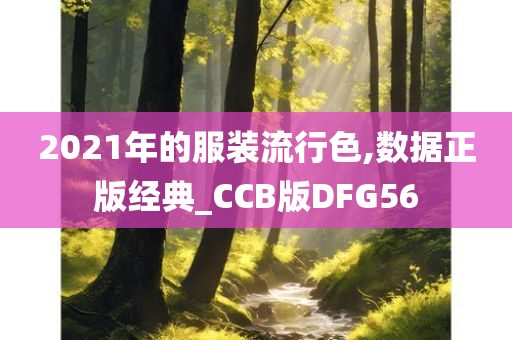 2021年的服装流行色,数据正版经典_CCB版DFG56