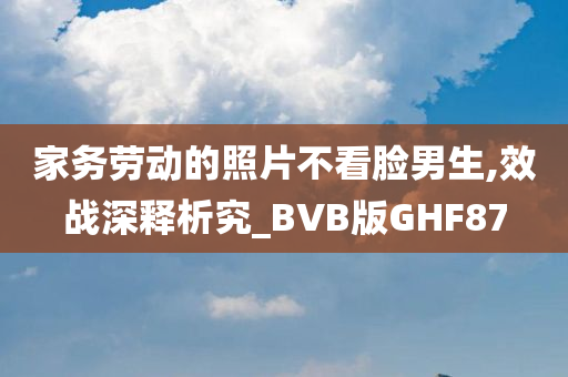 家务劳动的照片不看脸男生,效战深释析究_BVB版GHF87