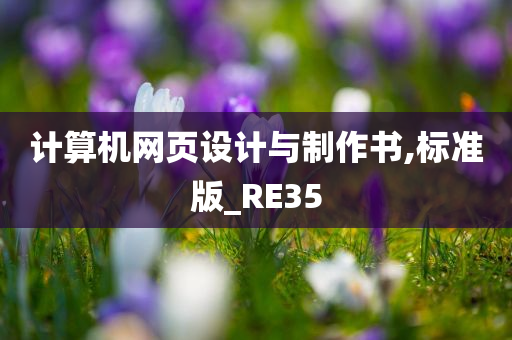 计算机网页设计与制作书,标准版_RE35