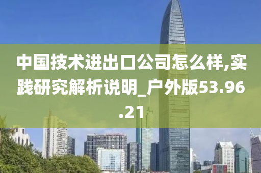 中国技术进出口公司怎么样,实践研究解析说明_户外版53.96.21