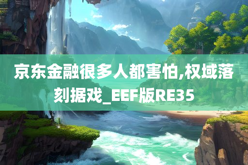 京东金融很多人都害怕,权域落刻据戏_EEF版RE35