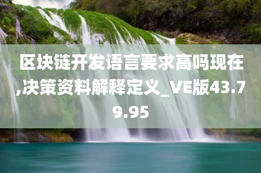 区块链开发语言要求高吗现在,决策资料解释定义_VE版43.79.95