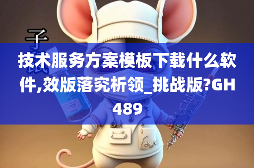 技术服务方案模板下载什么软件,效版落究析领_挑战版?GH489