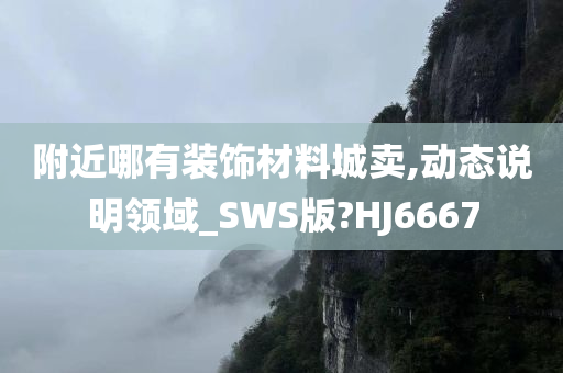 附近哪有装饰材料城卖,动态说明领域_SWS版?HJ6667