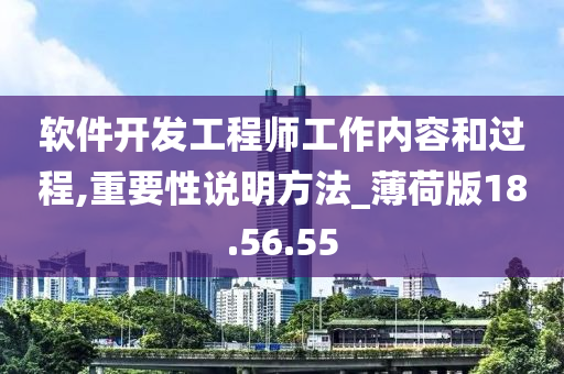 软件开发工程师工作内容和过程,重要性说明方法_薄荷版18.56.55