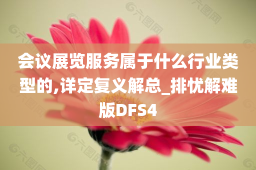 会议展览服务属于什么行业类型的,详定复义解总_排忧解难版DFS4