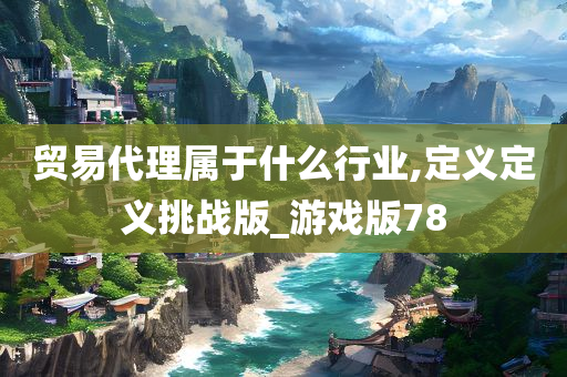 贸易代理属于什么行业,定义定义挑战版_游戏版78