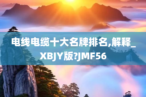 电线电缆十大名牌排名,解释_XBJY版?JMF56