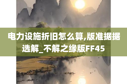 电力设施折旧怎么算,版准据据选解_不解之缘版FF45