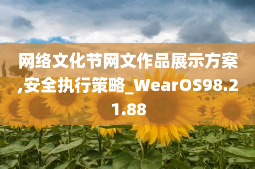 网络文化节网文作品展示方案,安全执行策略_WearOS98.21.88