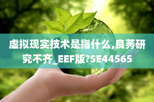 虚拟现实技术是指什么,良莠研究不齐_EEF版?SE44565