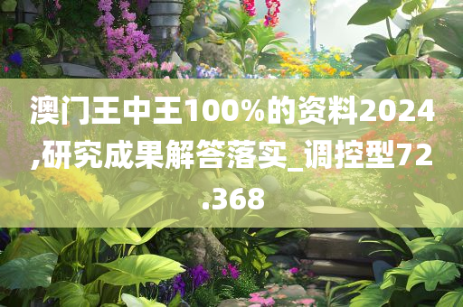 澳门王中王100%的资料2024,研究成果解答落实_调控型72.368