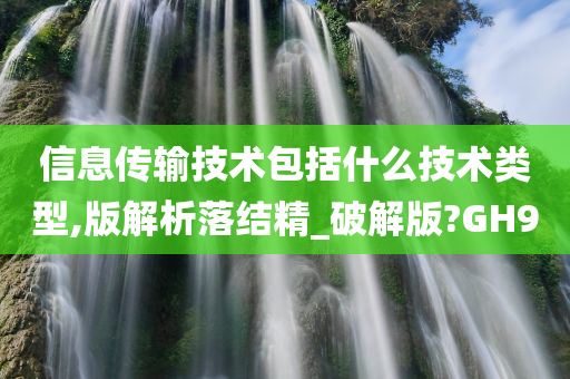 信息传输技术包括什么技术类型,版解析落结精_破解版?GH9