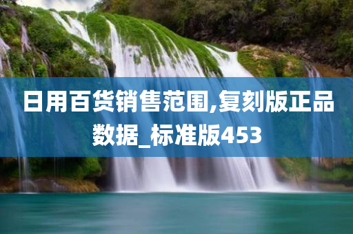 日用百货销售范围,复刻版正品数据_标准版453