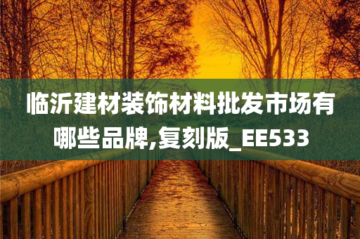 临沂建材装饰材料批发市场有哪些品牌,复刻版_EE533