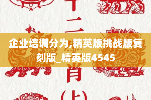 企业培训分为,精英版挑战版复刻版_精英版4545