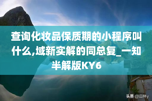 查询化妆品保质期的小程序叫什么,域新实解的同总复_一知半解版KY6