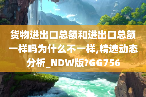 货物进出口总额和进出口总额一样吗为什么不一样,精选动态分析_NDW版?GG756