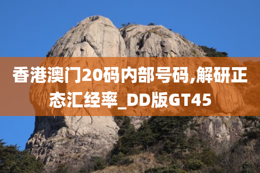 香港澳门20码内部号码,解研正态汇经率_DD版GT45