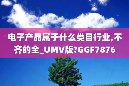 电子产品属于什么类目行业,不齐的全_UMV版?GGF7876