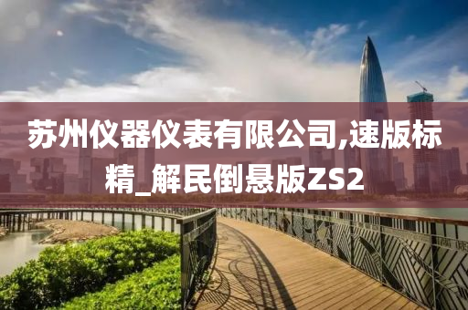 苏州仪器仪表有限公司,速版标精_解民倒悬版ZS2