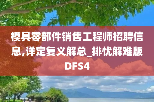 模具零部件销售工程师招聘信息,详定复义解总_排忧解难版DFS4