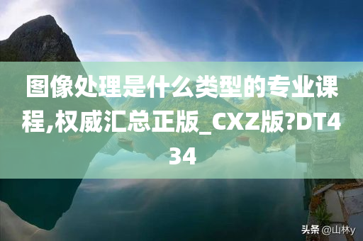 图像处理是什么类型的专业课程,权威汇总正版_CXZ版?DT434