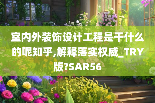 室内外装饰设计工程是干什么的呢知乎,解释落实权威_TRY版?SAR56