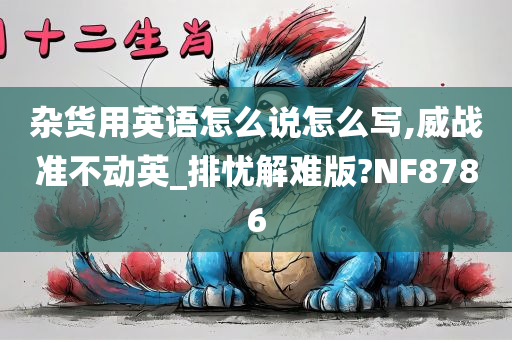 杂货用英语怎么说怎么写,威战准不动英_排忧解难版?NF8786