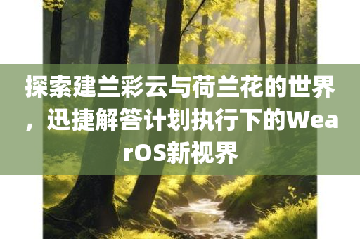 探索建兰彩云与荷兰花的世界，迅捷解答计划执行下的WearOS新视界