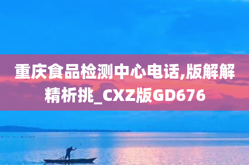 重庆食品检测中心电话,版解解精析挑_CXZ版GD676