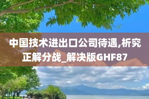 中国技术进出口公司待遇,析究正解分战_解决版GHF87