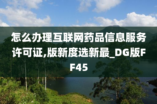 怎么办理互联网药品信息服务许可证,版新度选新最_DG版FF45